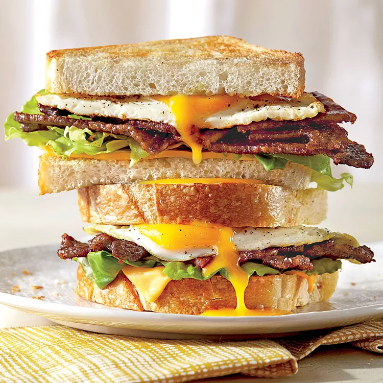 The Best BBQ Bacon Fried Egg Sandwich
